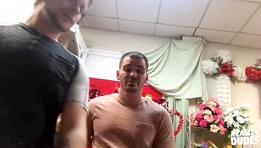 Brent, Brogan Justin Heat Up the Floral Shop — Steamy Gay Threesome RealityDudes 18+