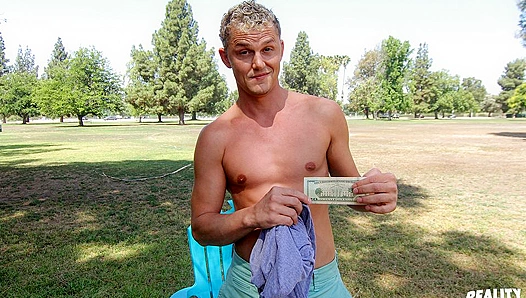 Curly Blond Tops Out After First Time Ass Play – Str8 Hunks Only