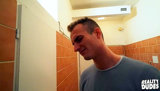 Luke Davids Steamy Bathroom Hookup – Wild Public Encounter – Amateurs Only