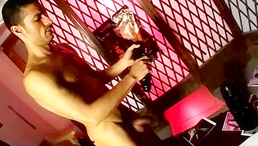 Carlos Perez Gets Stretched by a Massive Black strapon–TinyGays 18+