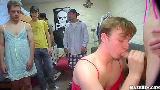 Pledged to Pleasure: Crossdressing Twinks Take Hardcore Action – HazeHimWildly