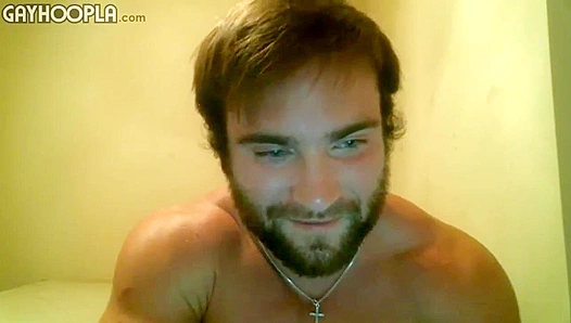 Rugged Bearded Bear JERKS Off His Hard, Thick COCK Live – HotCamBears 18+