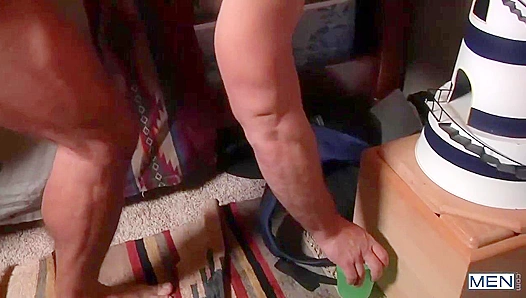 Dirk Caber Dominates Young Luke Adams in Steamy Hookup – Hard Males Only