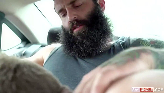 Steamy Backseat Encounter: Markus Kage Brent North Go All Out – GayPornHeat 18+