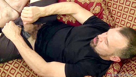 Hairy Hunks Steven Max Go Hard—Massive Cocks Collide in Steamy Dual Penetration –