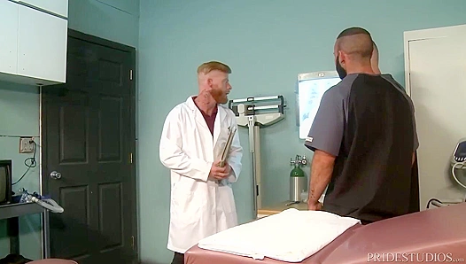 Fernando Del Rio Bennett Anthony Go Wild in Doctors Office Threesome – 18+