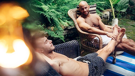 Allen King Takes Charge Riding Sean Zevran Outside – Wild Cowboy Ride on CockyBoys
