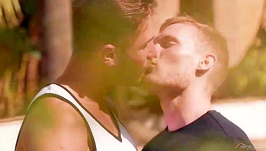Sean Weiss Rides Craig Marks Hard on Stairs Then Takes It Deep Indoors – Falcon Studios